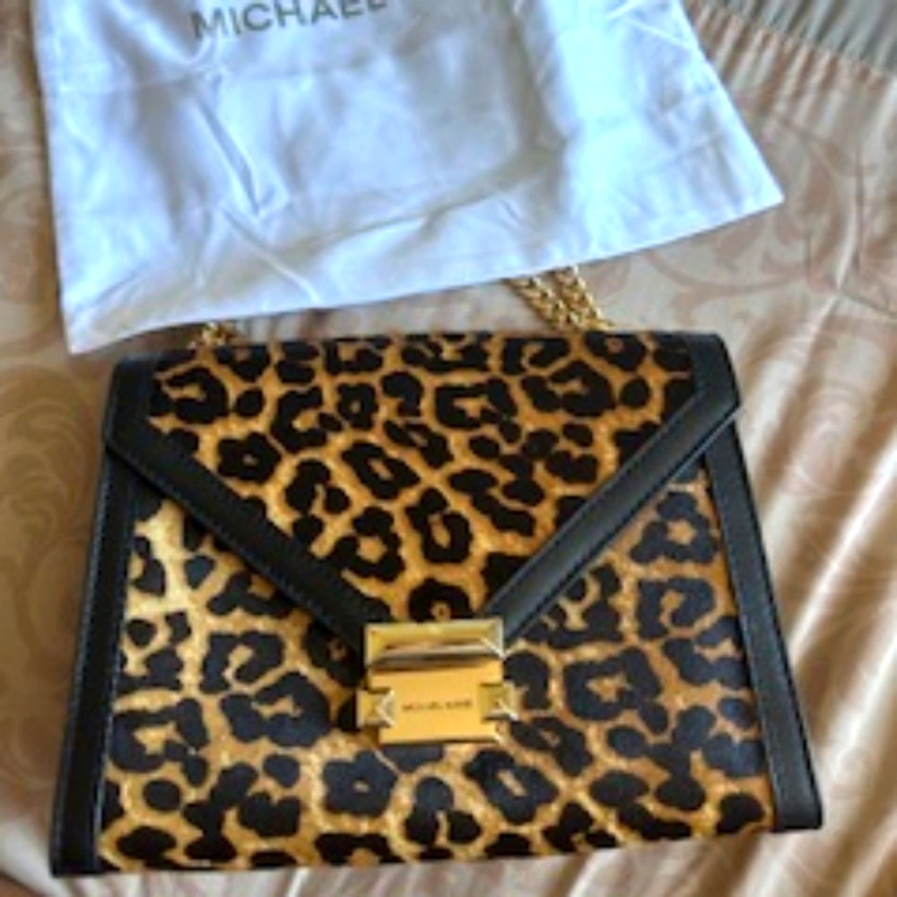 Michael Kors signature bag. Leopard print!